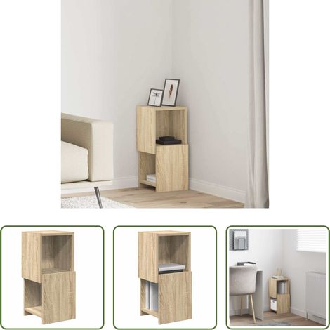 vidaXL Sonoma-Eiche - Eckschrank Sonoma-Eiche 25,5x25x55cm Holzwerkstoff (1/5)