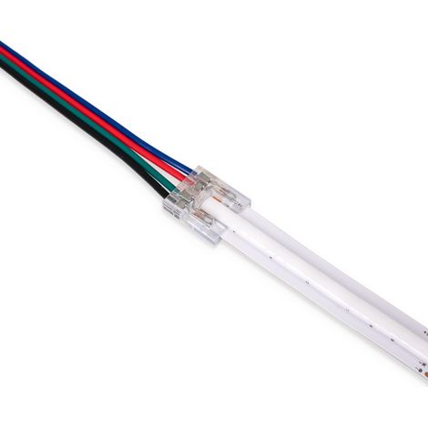 Connecteur ruban LED COB à alimentation - RGB - 12mm - IP20