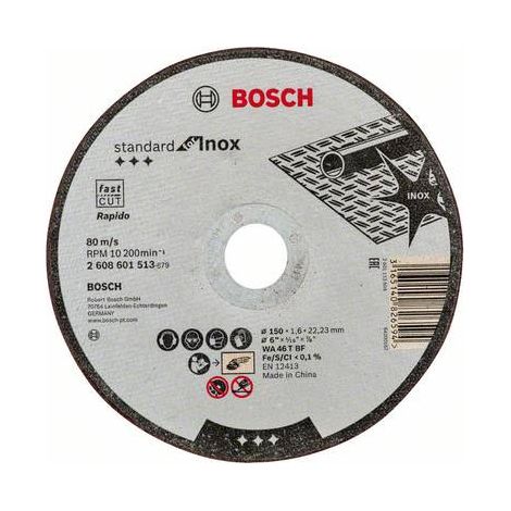 BOSCH ACCESSORIES 2608601513 2608601513 DISQUE À TRONÇONNER 150 MM 1 PC(S)