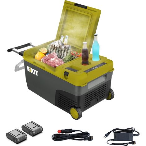 EX100 20V Portable Electric Cooler -20°C to 20°C, 20L Mini Car Refrigerator 12V/24V (1/5)