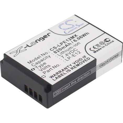 Batterie pour batterie de remplacement LP-E12