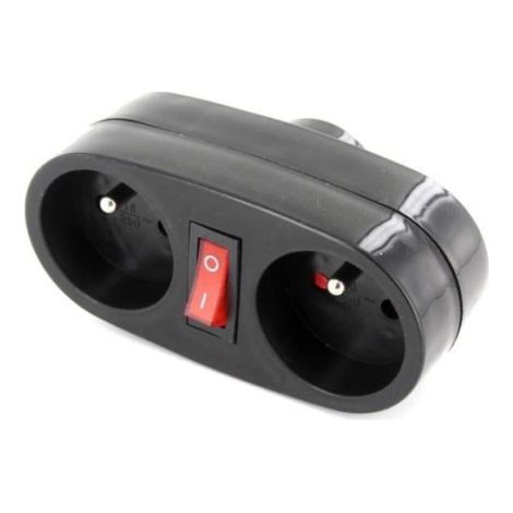 CHACON Prise Biplite 16A avec interrupteur anthracite (1/5)