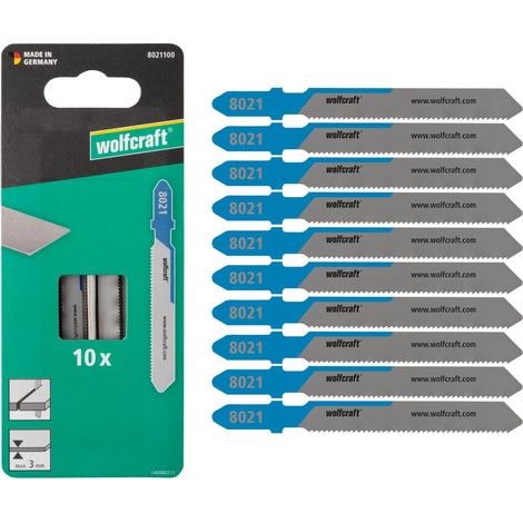 Lame de scie sauteuse, coupe fine - Lame HSS avec queue en T - Idéale pour la tôle d'acier et les métaux non ferreux - Profondeur de coupe 3 mm (1/3)