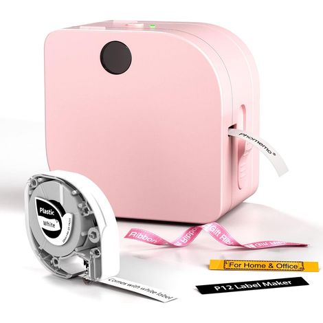 Étiqueteuse Bluetooth P12 avec ruban, petite imprimante portable à transfert thermique, étiqueteuse à modèles multiples pour la maison et le bureau (1/5)