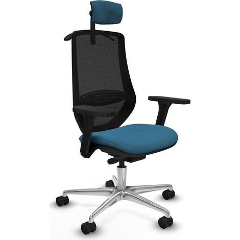 Piqueras y Crespo Mardos chaise bureau noir vert pétrole (1/3)