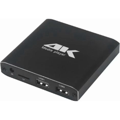 Mini lecteur multimédia 4K 265 compatible avec cartes TF et clés USB, format Full HD 1080p, disque dur, prise UE (1/5)