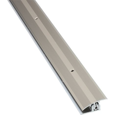 Übergangsprofil PROLINE PROVARIO Uni, 7-18 mm, Aluminium, 100 cm, eloxiert Edelstahl (1/4)