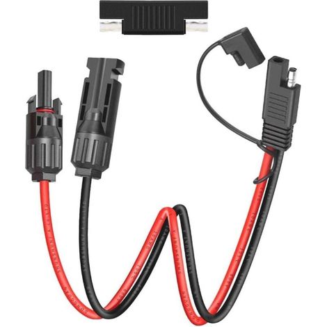Connecteur Solaire photovoltaïque vers SAE 10 AWG PV Câble pour Panneaux solaires Chargeur de Batterie (Connecteur Solaire photovoltaïque-SAE) (1/4)