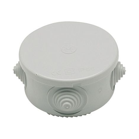 SCATOLA GIUNZIONE ROTONDA IP55 CON CONI