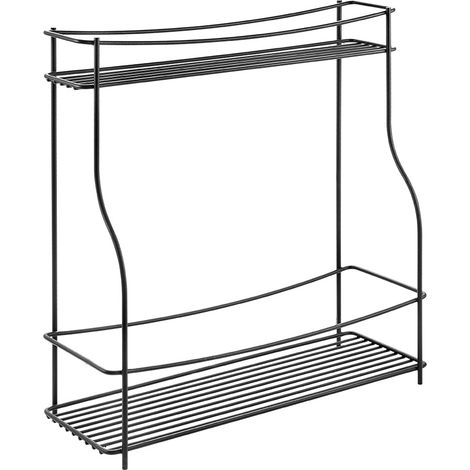 Metaltex Estantería para especias de 2 niveles Basalmico Negro (1/4)
