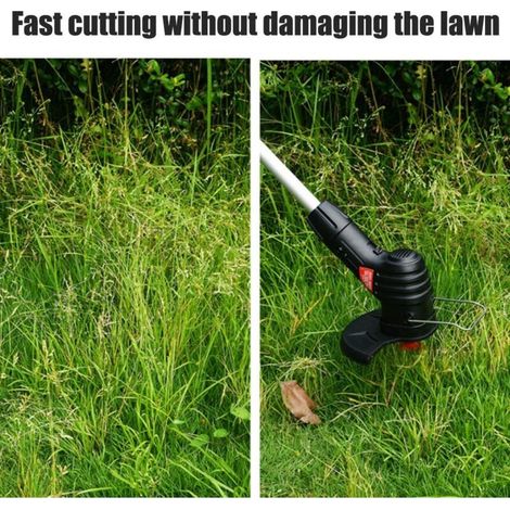 Taille-haie sans Fil Cordless Lawn Trimmer pour Jardin, Marque Greenworks, Modele rechargeable, Tube aluminium telescopique (1.03m), Couleur Noir, Batterie 2000mAh, 20 Lames coupe-gazon (1/5)