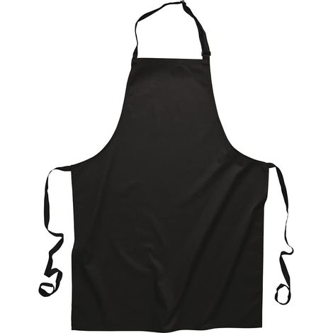 Tablier Homme - 1 Pièce - Polycoton Noir - Résistant Aux Taches - Cuisine Et Atelier - Taille Unique (1/3)