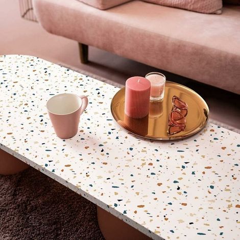 Furniture film adhesive film glossy marble film 61 500cm self-adhesive kitchen cabinet kitchen film self-adhesive PVC wallpaper decorative film cupboard waterproof film (1/5)