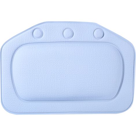 Coussin de bain pour baignoire, repose-tête en mousse design spa, coussin cervical avec ventouse (1/5)