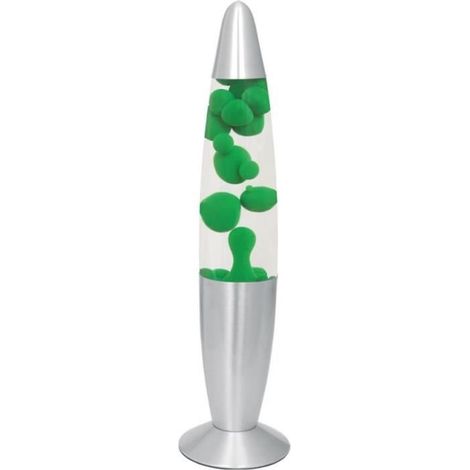 Lampe lava - DAKOTA - Dakota - Vert - 34 cm - Diam. 8 cm