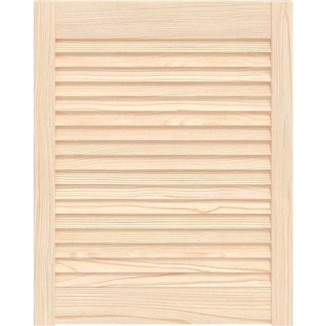 Maison Exclusive - Porte d'armoire à persiennes 61,5x49,4 cm bois de pin massif (1/5)