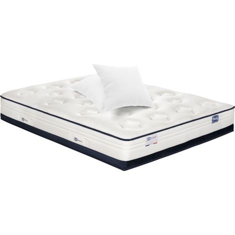 Matelas INEDIT 140x190 Hybride, ferme H27 + 2 oreillers (1/4)