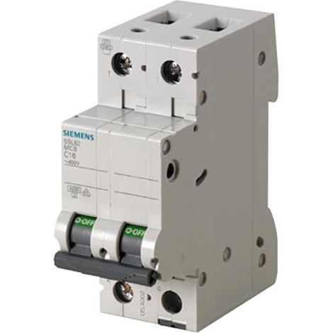 Interruptor automático 2P C 16A 6kA CA SENTRON 5SL6216-7