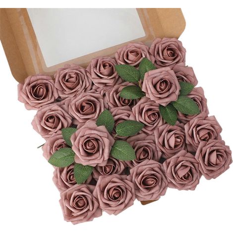 Roses artificielles pour loisirs créatifs : bouquets de mariée et décorations de table pour la Saint-Valentin-AquaForge (1/3)