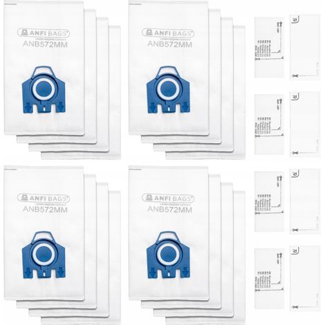 Sacs pour aspirateur Miele 3D Complete C3, C2, Classic C1 (16 pièces) + 8 filtres (1/5)