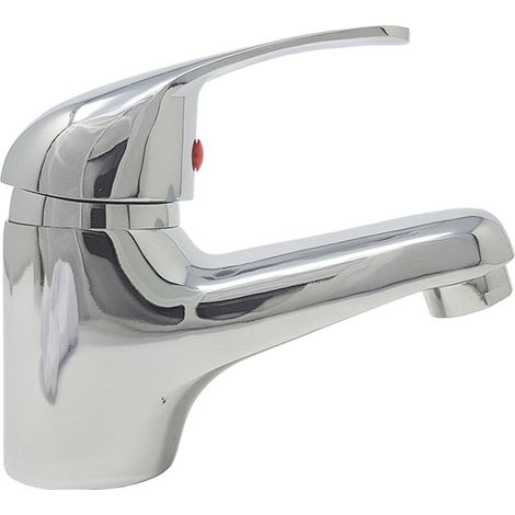 Rubinetto miscelatore bagno grigio silver cromato lavabo lavandino basic 8405 (1/4)
