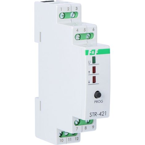 Contrôleur de volet roulant à deux boutons STR-421, Un=24V AC, 8A, 1 module (1/3)
