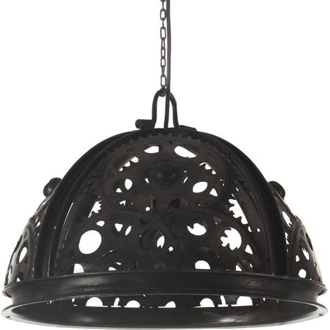 Plafonnier industriel en forme de roue dentée 45 cm E27 (1/5)