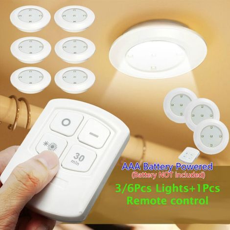 Télécommande à piles AAA lumière LED sous la lumière de l'armoire 3 pièces lumière avec 1 contrôleur Pc (1/5)