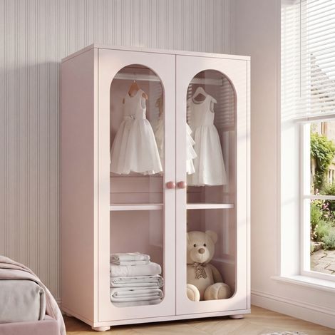 Armadio 2 ante con ripiani regolabili 80x50x120 cm OKMYHOME (1/5)
