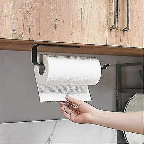 Porte-rouleau de papier essuie-tout, support pour rouleau de papier essuie-tout sous meuble, distributeur de papier essuie-tout Support pour rouleau de papier essuie-tout (1/5)
