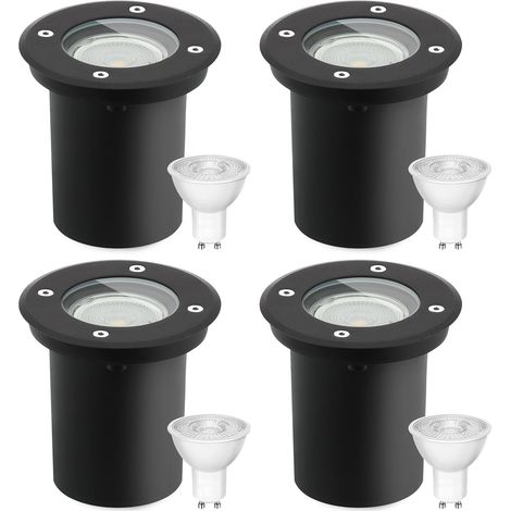Spot Terrasse Exterieur Encastrable Gu10 IP67 Étanche 230V  Orientable Spot Led Extérieur Encastrable, Spot Encastrable Exterieur pour Jardin Chemin Parc Cour 3W 3000K Rond (1/5)