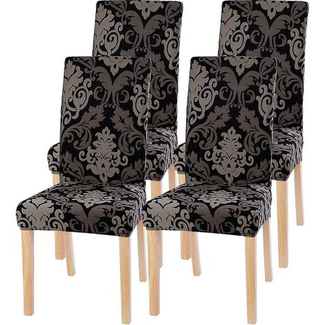 4 Housses De Chaise Housses De Chaise De Salle  Manger Extensibles Housse De Chaise Universelle Pour La Maison Restaurant Bar Htel