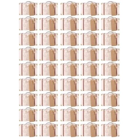 50 pièces/ensemble nouvelle Mini valise élégante Portable carton bonbons bote-cadeau de mariage fête d'anniversaire (1/5)