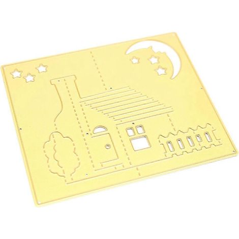 Haus-Stanzformen, Schablone, DIY-Scrapbooking-Album, Papierkarten, Prägebastel-Neuheit