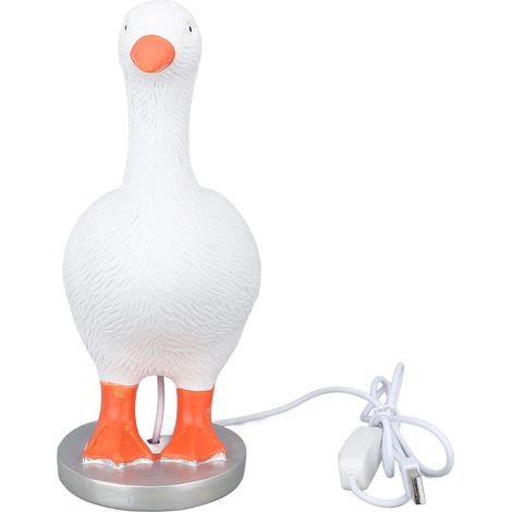 Lampe LED en forme d'œuf de canard, en résine créative, veilleuse de Table en forme d'oie, décoration de maison pour chambre à coucher et étude