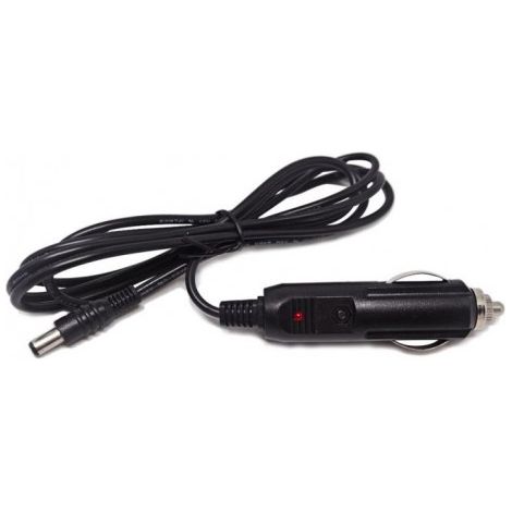 Câble de Chargeur Voiture Allume cigare Alimentation 12-24 V - Connecteur 5,5 x 2,5mm, 3A max, Avec lumière LED rouge, Pour Voiture Camion Camping Car (1/5)