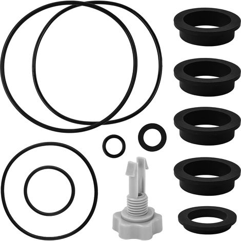 Paquete de 12 juntas tóricas de repuesto para bomba de filtro de piscina Intex 25013, compatible con la bomba de filtro de arena Intex Krystal Clear para piscinas sobre el suelo. (1/4)
