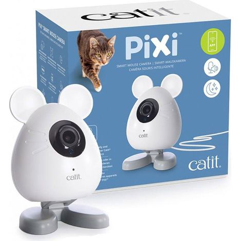 Cat-it Pixi cámara blanca para gato con visión nocturna