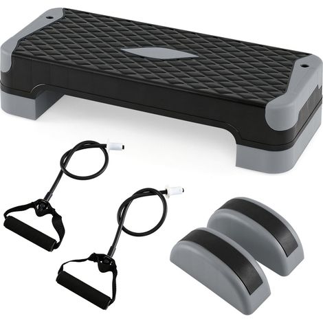 Aerobic Step Platform Set with Risers & Balance Trainers