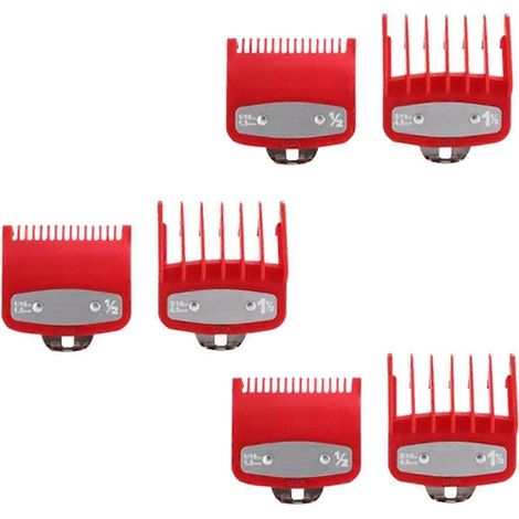 Pour tondeuse à cheveux, ensemble de peignes de guidage avec sabots standard et pièces de style tondeuse (1/5)
