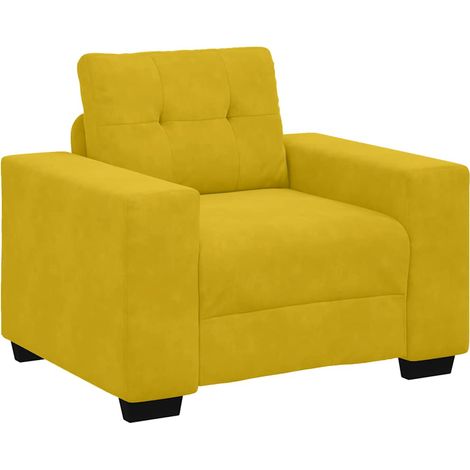 Maison Exclusive - Divano Sedia Giallo 100x78x80 cm Velluto
