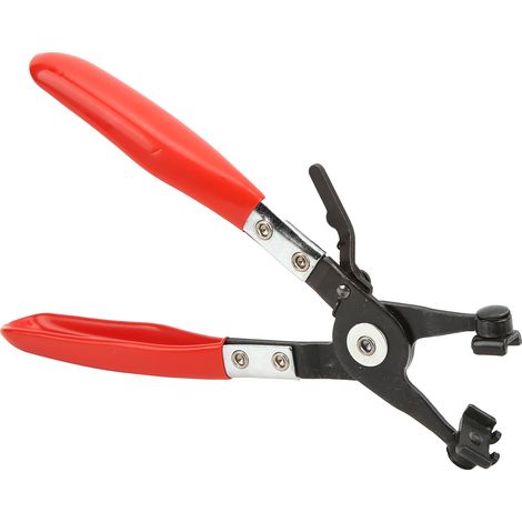 Schlauchschellenzange (21,8 cm), 3-Backen-Drehbacke, PVC-Griff, rostfrei, robustes Reparaturwerkzeug (1/5)