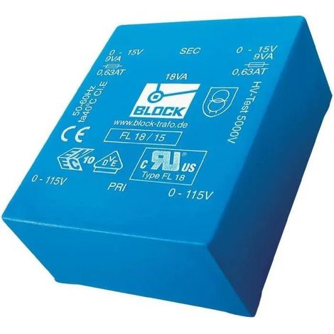 Transformador Block FL 4/9 4 VA para circuitos impresos