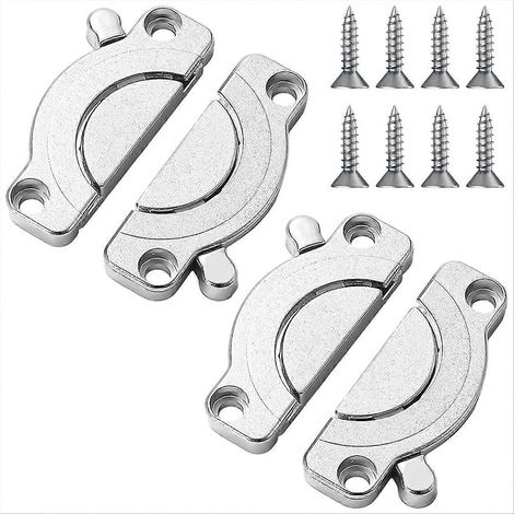 Paquete de 2 conectores para tableros de mesa, conectores giratorios para paneles de madera.