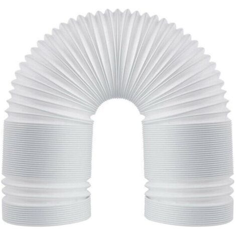 Tuyau d'échappement flexible en PVC, 150 mm universel avec longueur 3 m, pour climatiseur, hotte aspirante, sèche-linge. (1/5)