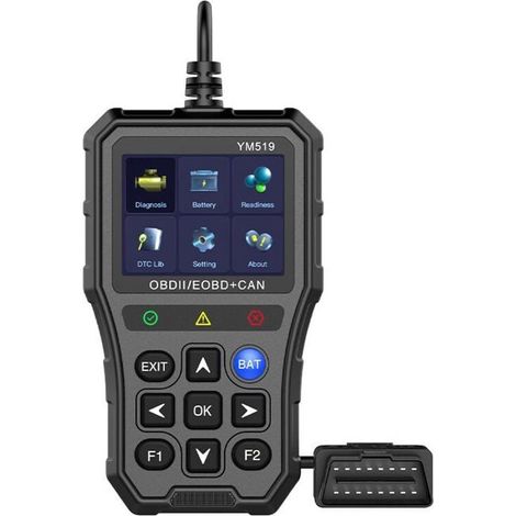 Batterietester, Kfz-Scanner mit 2,8-Zoll-Bildschirm, Codeleser für Kfz-Diagnosegerät, Freeze-Frame-Funktion (1/5)
