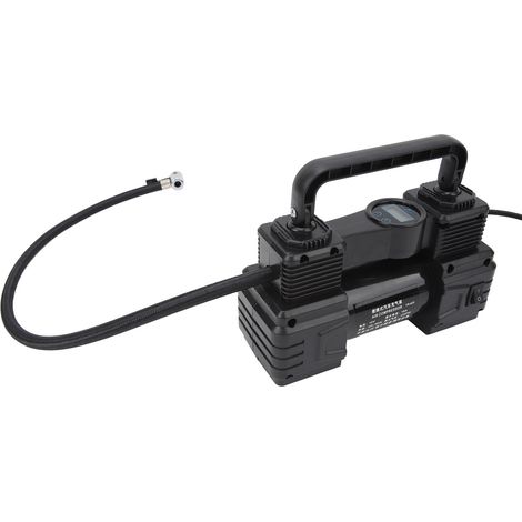 Compresseur d'air double cylindre 12V 150PSI gonfleur de pneus robuste avec lampe LED pour voitures (1/5)