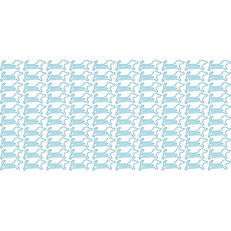 100 Trombones Métal Animaux Mignons Forme Antidérapants Délicats Trombones de Papier Bleu pour Cartes Scrapbooking (1/5)