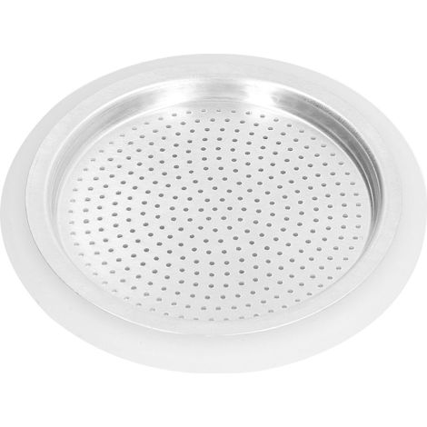 Kaffeekannen-Filterset mit Dichtungsring und wiederverwendbarer Aluminium-Filterscheibe für die Kaffeezubereitung für 3 Personen (1/5)