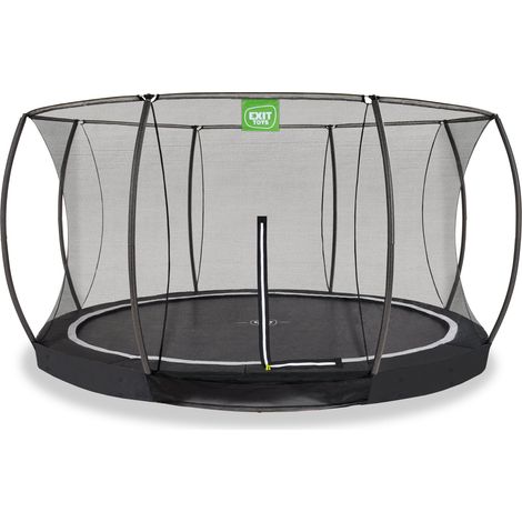 EXIT Black Edition Ground Trampoline 14ft – Black (1/4)